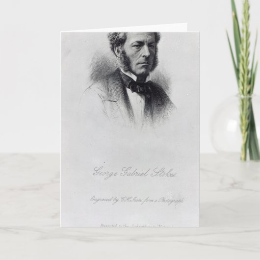 Carte George Gabriel Stokes (Devant)