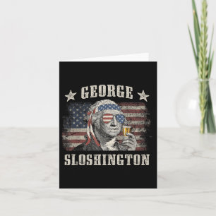 Carte George Sloshington 4 juillet Parti Washington Fu