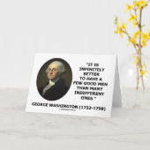 Carte George Washington A Few Good Men Quote (Fleur jaune)
