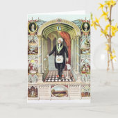 Carte George Washington comme un franc-maçon (Fleur jaune)