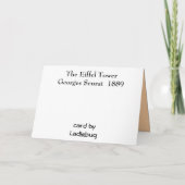 Carte Georges Seurat (Dos)