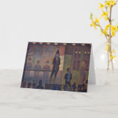 Carte Georges Seurat - Parade de cirque (Fleur jaune)
