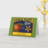 Carte Georgia Peaches (Fleur jaune)