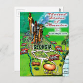 Carte Georgia USA (Devant / Derrière)