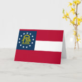 Carte Georgian Flag, Flag of Georgia (Fleur jaune)