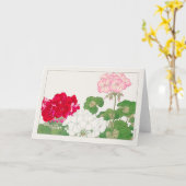 Carte Géranium de Tanigami Konan (Fleur jaune)