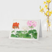 Carte Géranium de Tanigami Konan (Fleur jaune)