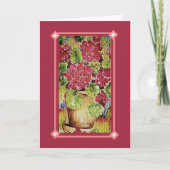 Carte Géranium rose Bonne Fête des Mères (Devant)