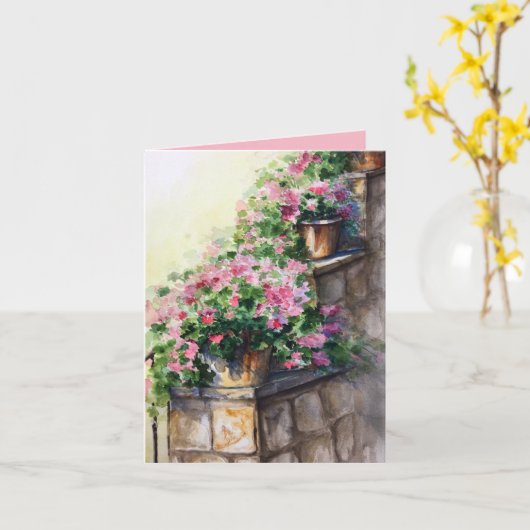 Carte Geranium Wall (Fleur jaune)