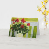 Carte Geraniums avant (Fleur jaune)
