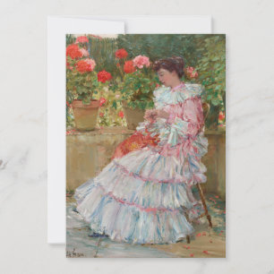 Carte Geraniums   Childe Hassam