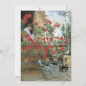 Carte Geraniums par Childe Hassam, Impressionnisme Vinta (Devant)