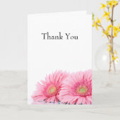 Carte Gerbéra daisies roses Photographie élégante (Fleur jaune)