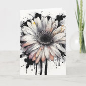 Carte Gerbera daisy - Watercolor flowers (Devant)