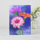 Carte Gerberas Valentine's Day Card (Debout devant)