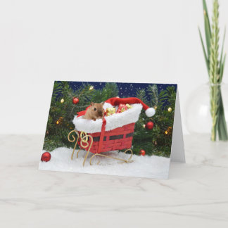 Carte Gerbil Christmas