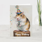 Carte Gerbil confetti mongol (Devant)