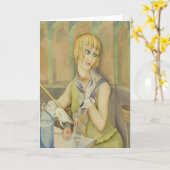 Carte Gerda Wegener-Lili Elbe (Fleur jaune)