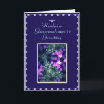 Carte German 60e anniversaire<br><div class="desc">Greeting card in German with modified picture of purple flowers Personnalize your message ! Photographe par Maria Santos</div>