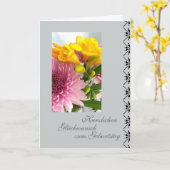 Carte German : Birthday card (Fleur jaune)