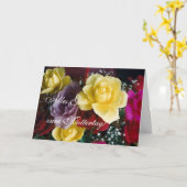 Carte German : Fête des mères Mother's day roses (Fleur jaune)
