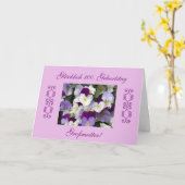 Carte German : Grandma's 100e Birthday (Fleur jaune)