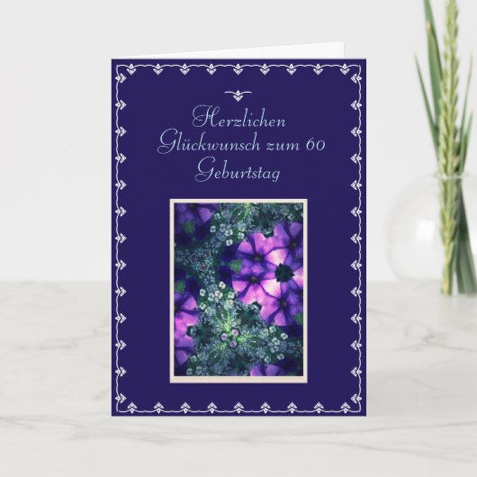 Carte German : Joyeux 60e anniversaire (Devant)