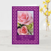 Carte German : Joyeux anniversaire (Fleur jaune)
