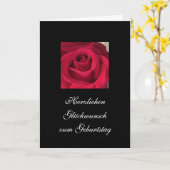 Carte German : Joyeux anniversaire ! (Fleur jaune)