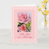 Carte German : Mother's day (Fleur jaune)