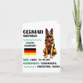Carte German Shepherd Origin Funny German Shepherd Lover (Devant)