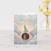 Carte German Shepherd Rainbow Bridge Sympathy Card (Fleur jaune)