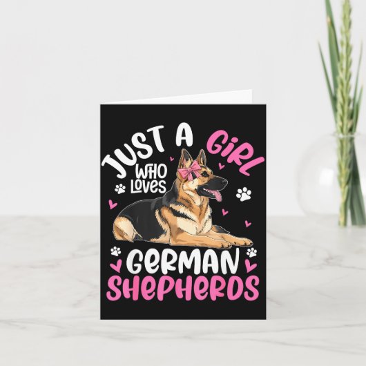 Carte German Shepherd Shirt For Girls Women German Sheph (Devant)