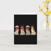 Carte German Shorthair Inter Christmas Gsp Mom Dad (Fleur jaune)