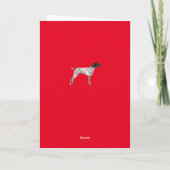 Carte German Shorthair Pointer Birthday Card,, Red (Dos)