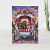 Carte German Shorthaired Pointer Dog Valentine's Day (Devant)