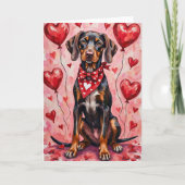 Carte German Shorthaired Pointer Valentine’s Day (Devant)