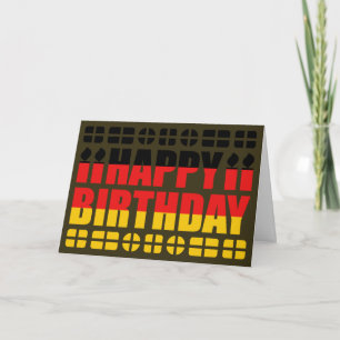Carte Germany Flag Birthday Card