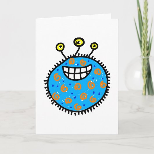 Carte Germe de dessin bleu (Devant)