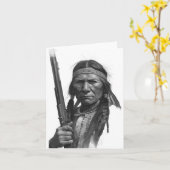 Carte Geronimo noir et blanc (Fleur jaune)
