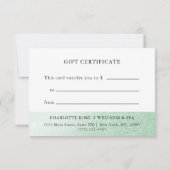 Carte GESCHÄFTSGESCHENKZERTIFIKAT | Parties scintillant  (Dos)