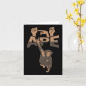 Carte Geste de la main Ape Asl Sensibilisation à la pert (Fleur jaune)