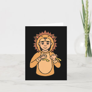 Carte Geste de la main ASL Lion Sensibilisation à la sur