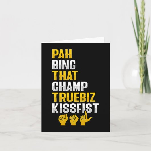 Carte Geste de la main ASL Sensibilisation à la surdité (Devant)