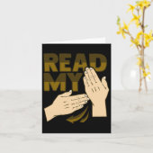 Carte Geste de la main Asl Sensibilisation à la surdité  (Fleur jaune)