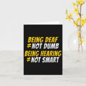 Carte Geste de la main en langue des signes américaine S (Fleur jaune)