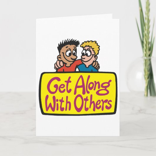 Carte Get Along With Others Friends Kindness and Unity (Devant)