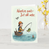 Carte Get hooked birthday (Fleur jaune)