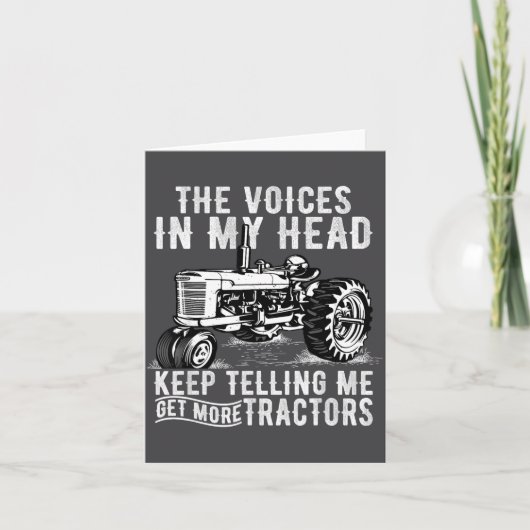 Carte Get More Tractors Funny Quotes Tractors Driver Far (Devant)