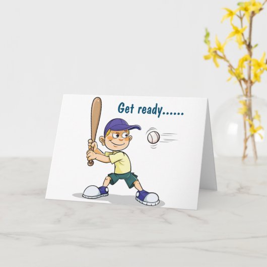 Carte GET READY FOR FUN HAPPY **8th* (Fleur jaune)